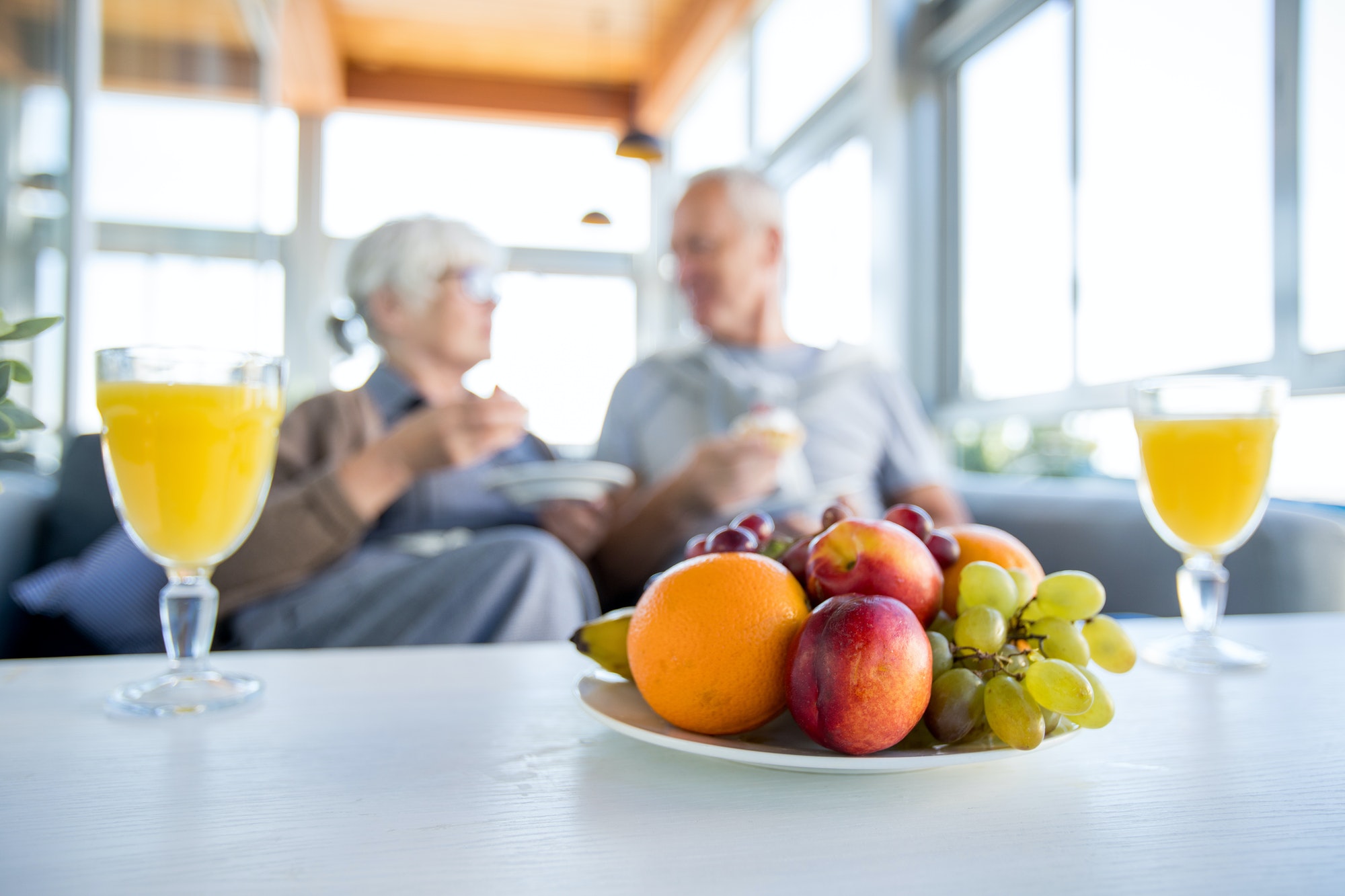 Healthy Seniors with Fruits